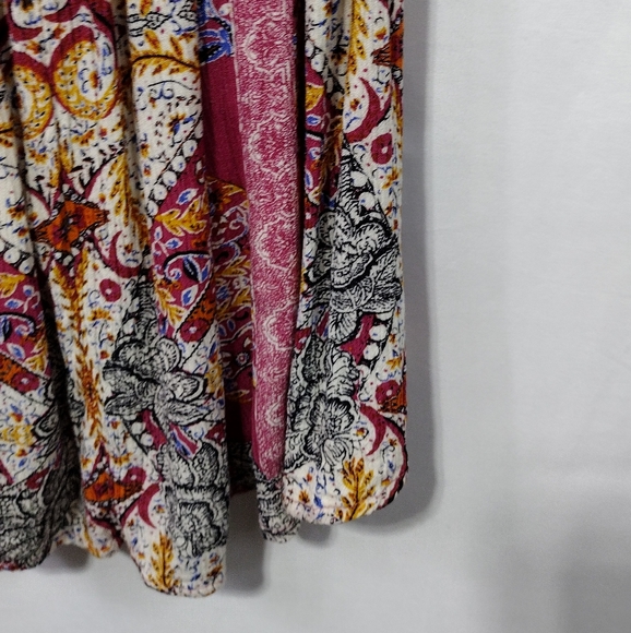 Free People Count Me In Floral Trapeze Women's XS Multicolor Artsy Retro Boho - Picture 4 of 9